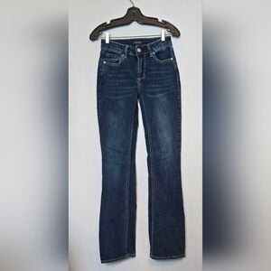 Warehouse One Dark Indigo Baby Bootcut Jeans size 24